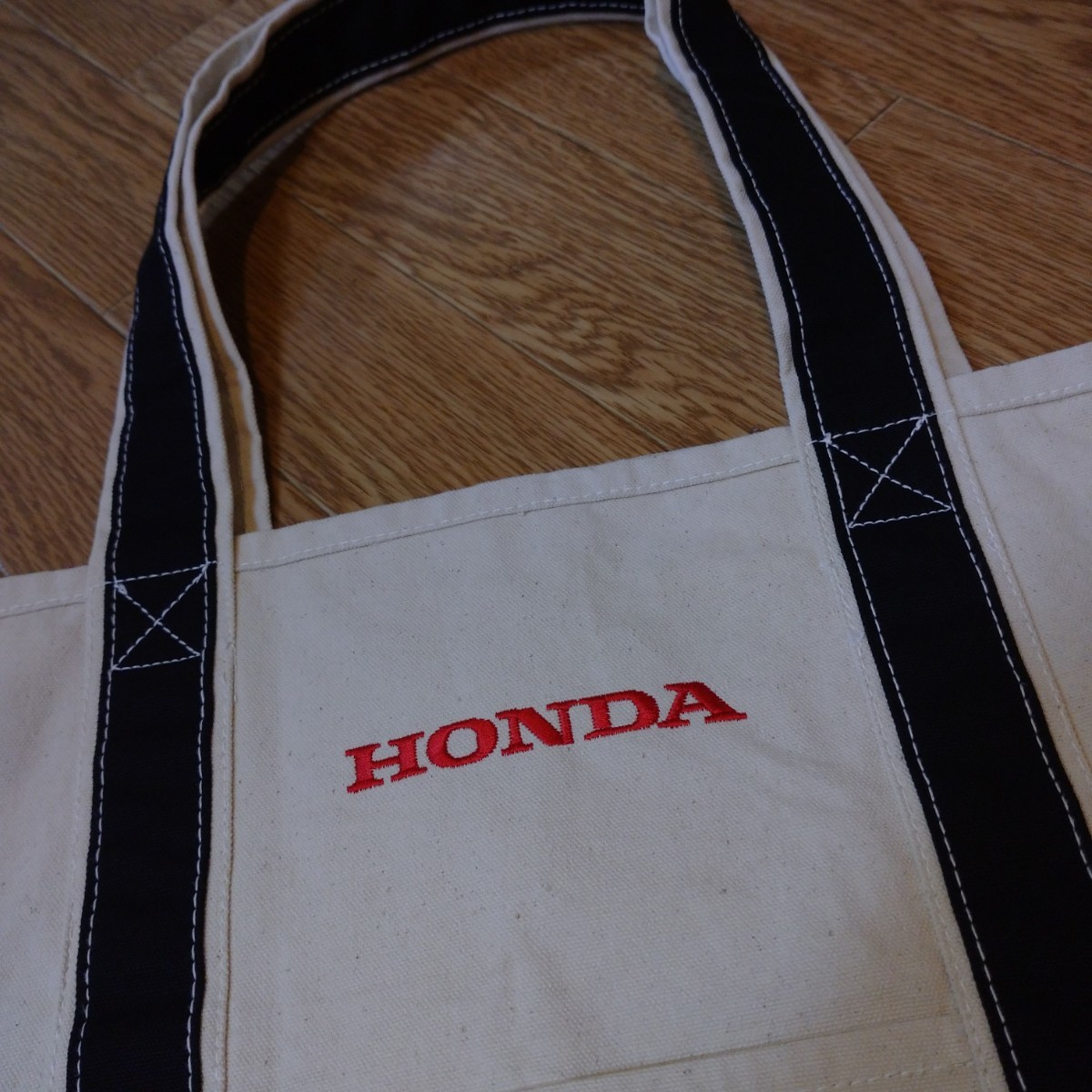 HONDA embroidery Logo bag tote bag Honda not for sale Novelty Logo goods collection car limited collection bag bike logo ①
