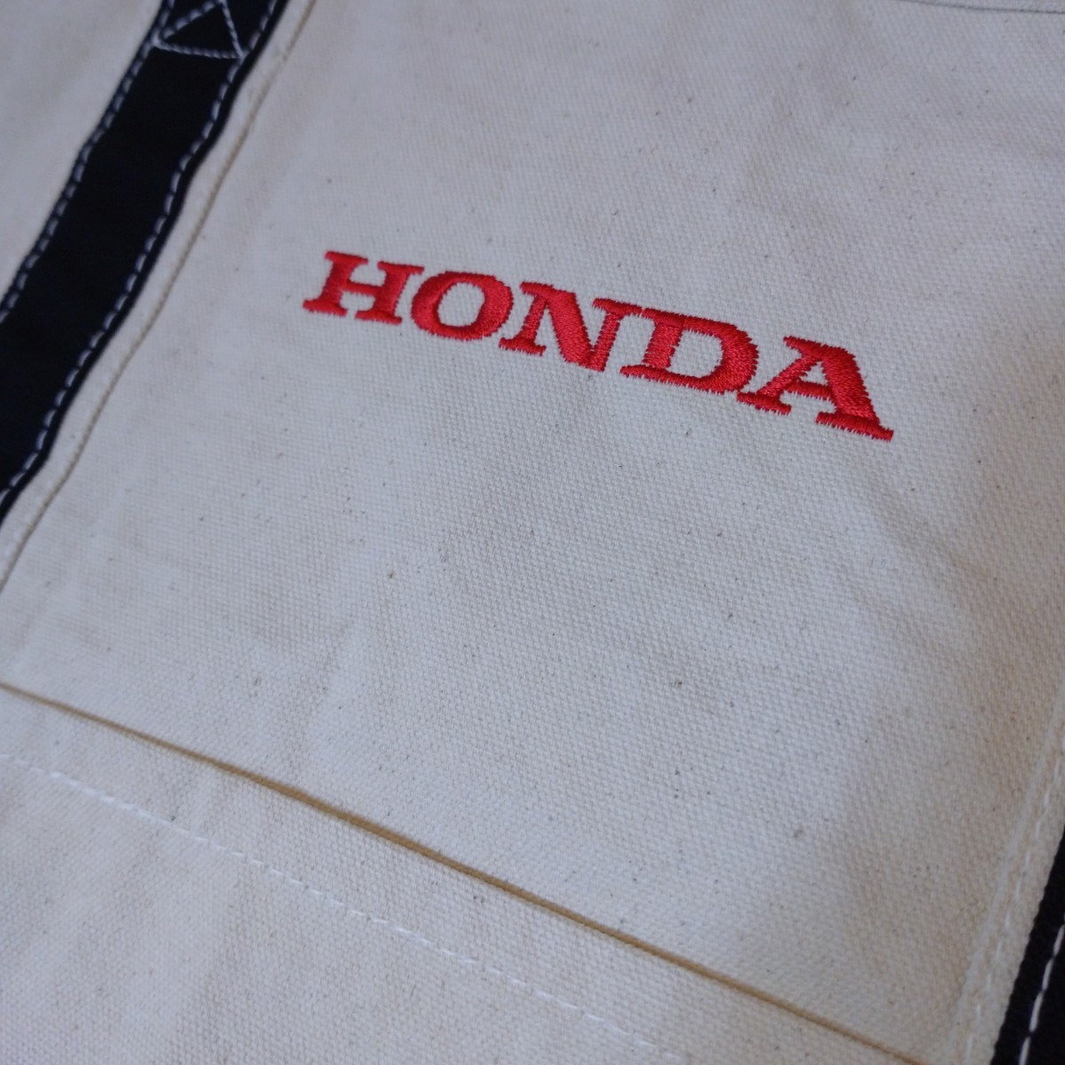 HONDA embroidery Logo bag tote bag Honda not for sale Novelty Logo goods collection car limited collection bag bike logo ①