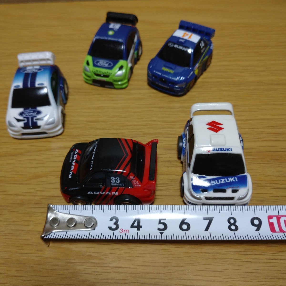 ① WRC Rally japan プルバック カー コレクション 非売品 ノベルティ ミニカー ラリー advan PIAA minicar limited car collection set_画像2