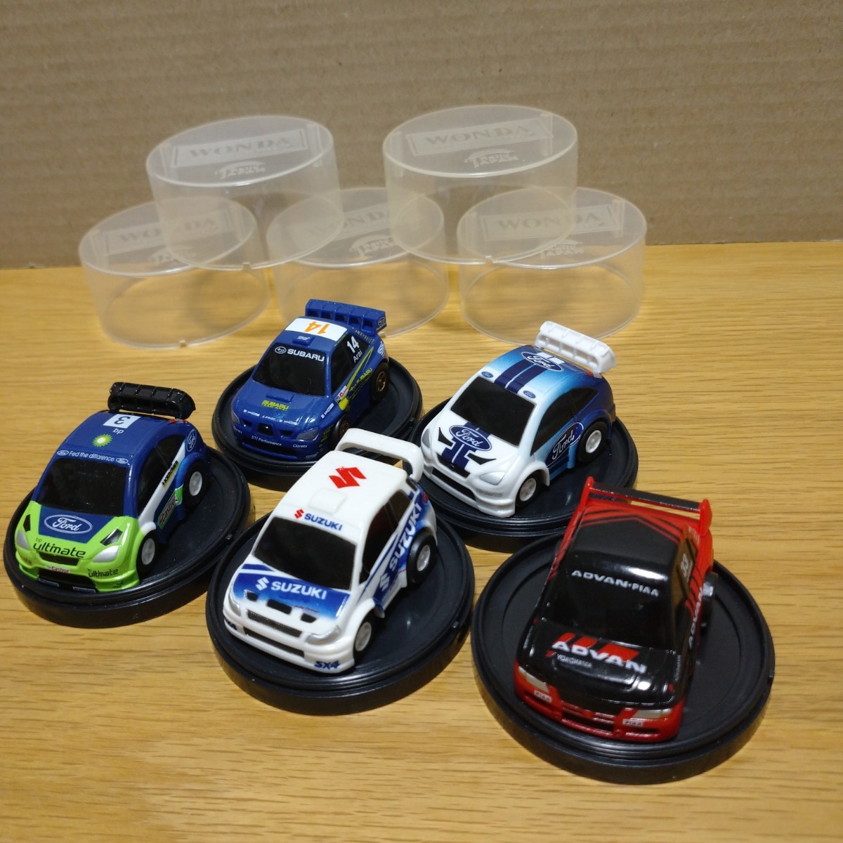 ① WRC Rally japan プルバック カー コレクション 非売品 ノベルティ ミニカー ラリー advan PIAA minicar limited car collection set_画像7