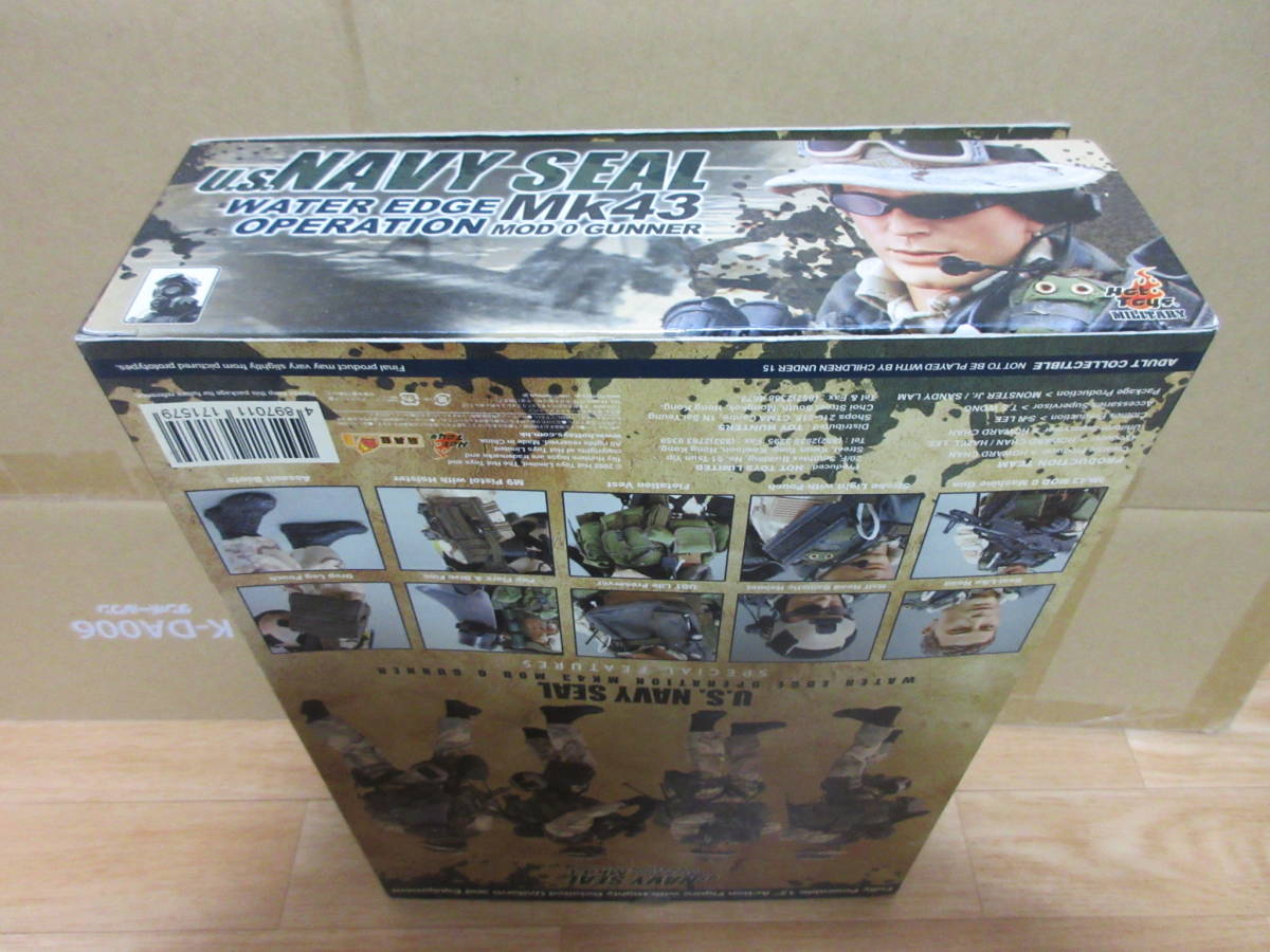  hot toys U.S. Navy Seal Water Edge Operation - MK43 MOD0 Gunner unopened out of print limited goods HOTTOYS figure 1/6