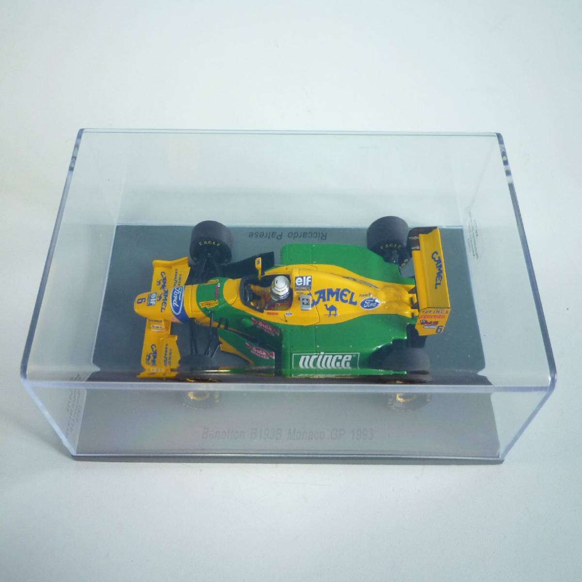 美品 spark Benetton B193B Monaco GP 1993 ミラー片方折れ Y2024020114_画像10