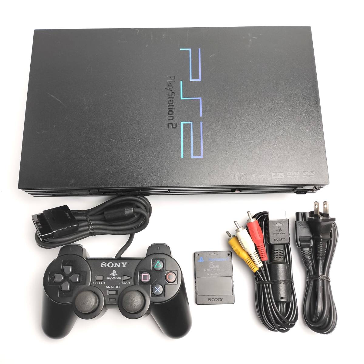 ★動作確認済み★ 送料無料!! 箱説明書付き PS2 SCPH-18000 本体セット プレステ2 PlayStation2 SCPH 18000_画像2