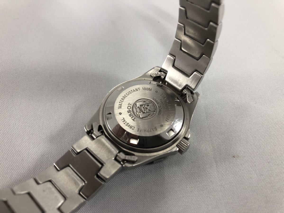 【稼働美品!!】ティソ・PR100・デイト[TISSOT PR100 QUARTZ]クォーツ式レディース腕時計【中古品】の画像8