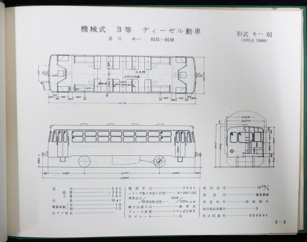 S299 戦後 昭和33年 歴史 鉄道資料【気動車形式図・日本国有鉄道 JNR／キロ キハ・ディーゼル機関車 蒸気.特殊機関車 製造所 液体式.他】_画像4