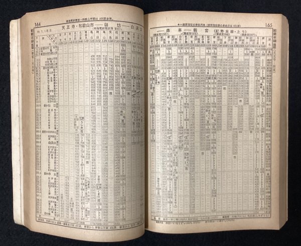 S281 戦後 昭和39年 鉄道資料【時刻表 1964年9月号・日本国有鉄道 JNR／ダイヤ改正 臨時列車 急行寝台車 汽船 路線航路 バス ／568頁】_画像6