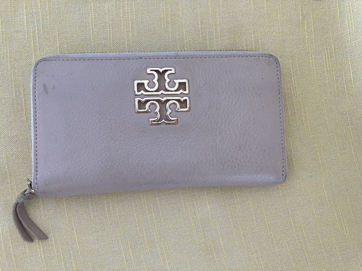 Tory Burch　トリーバーチ 長財布　ラウンドファスナー ピンク　used_画像1