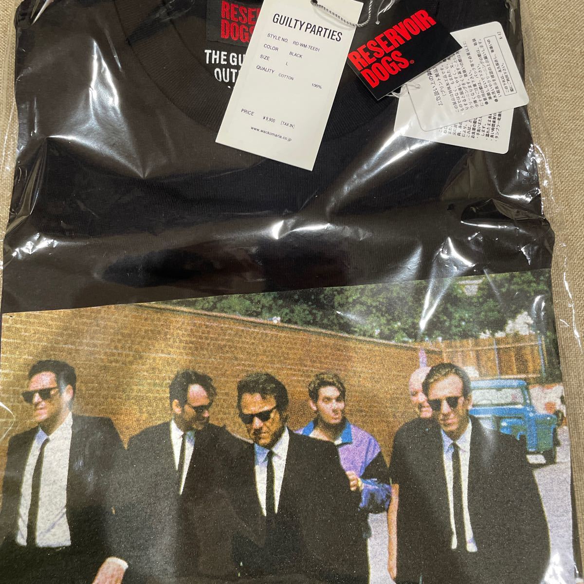 24ss WACKOMARIA RESERVOIR DOGS T-SHIRT Black サイズ L ワコマリア　Tシャツ 野村訓市着用　_画像2