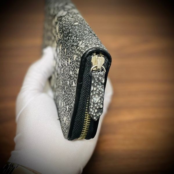 幻の素材 スタースティングレイ 長財布 ガルーシャ スティングレイ エイ革 カード18枚 大容量 ハンドメイド 超希少 ブラック 黒|Yahoo!フリマ(旧PayPayフリマ)