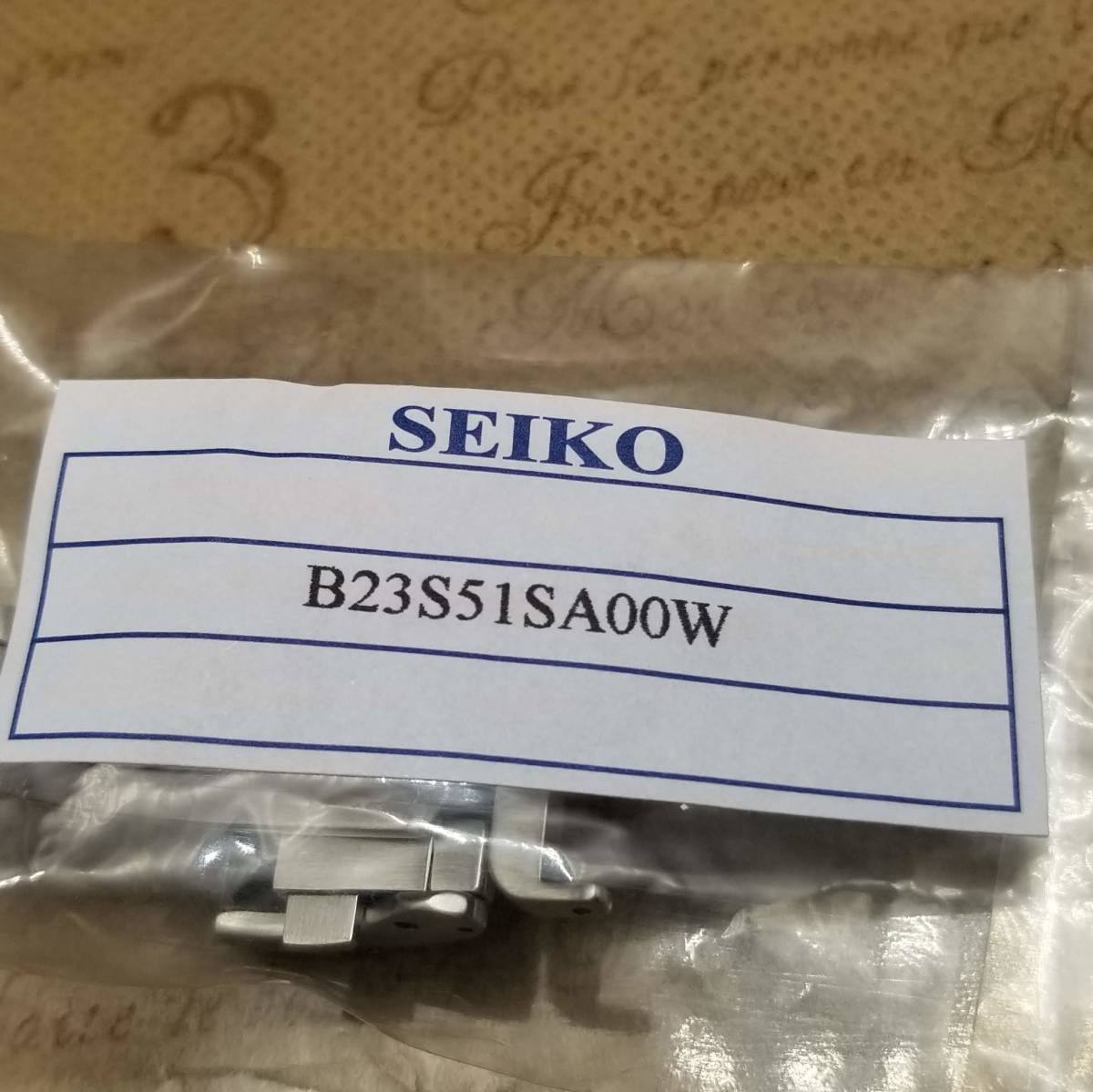 純正 SEIKO セイコー 7T82-0AE0 レザーベルト用 Dバックル プッシュ式 尾錠幅 18mm シルバー色 B23S51SA00W_画像9