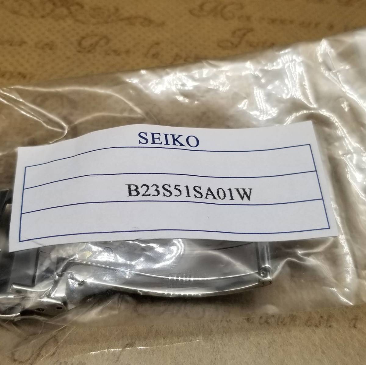 純正 SEIKO セイコー 8B82-0AF0 レザーベルト用 Dバックル プッシュ式 尾錠幅 18mm 腕時計 バンド シルバー B23S51SA01W_画像8