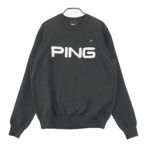 ☆送料無料☆最終即決価格☆美品・未使用品☆PING ピン☆長袖ニット セーター ブラック系☆M☆非売品☆