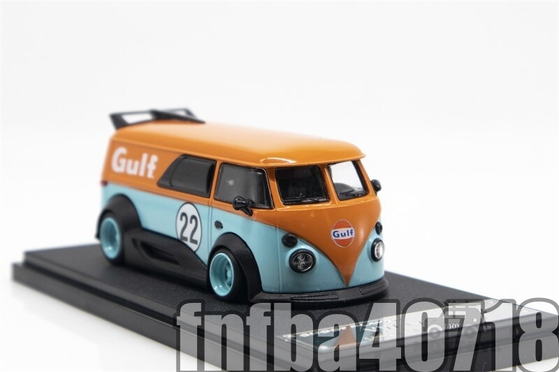 厳選●** 限定499 **　ゴーストプレーヤー1:64 rwb t1 van #22 gulfダイキャストモデルカー_画像2