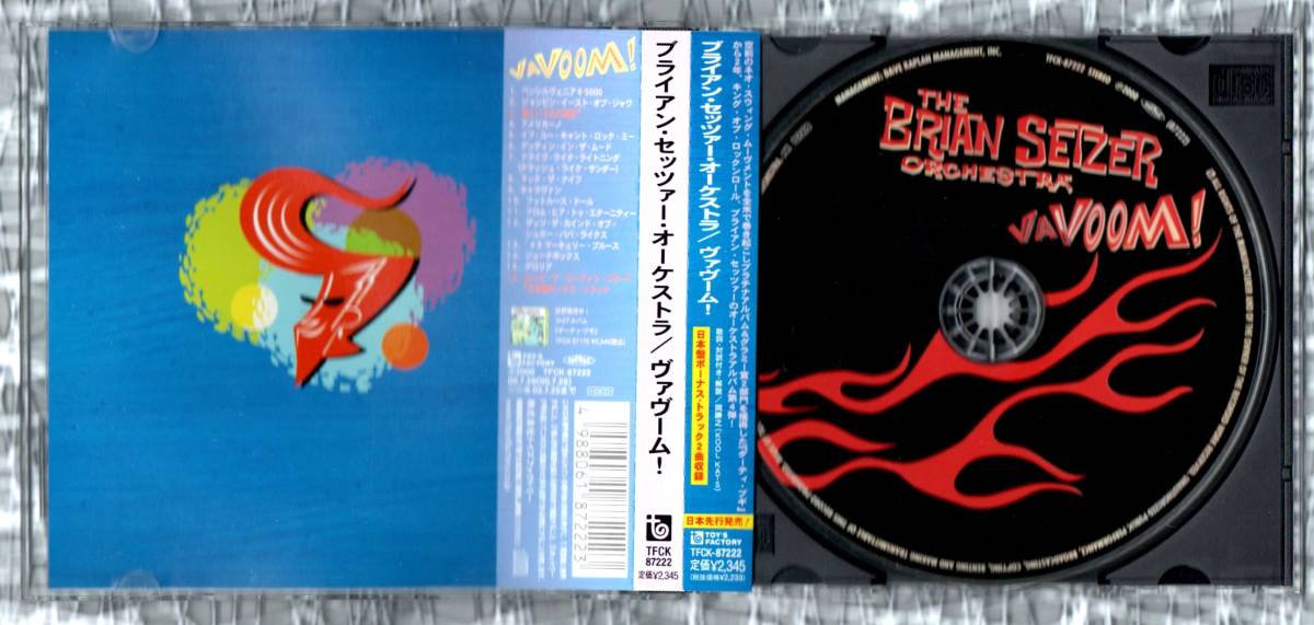 ∇ 帯付 ブライアン セッツァー オーケストラ BRIAN SETZER ORCHESTRA 16曲入 国内盤 CD/ヴァヴーム VAVOOM!/ストレイキャッツ Stray Cats_画像3