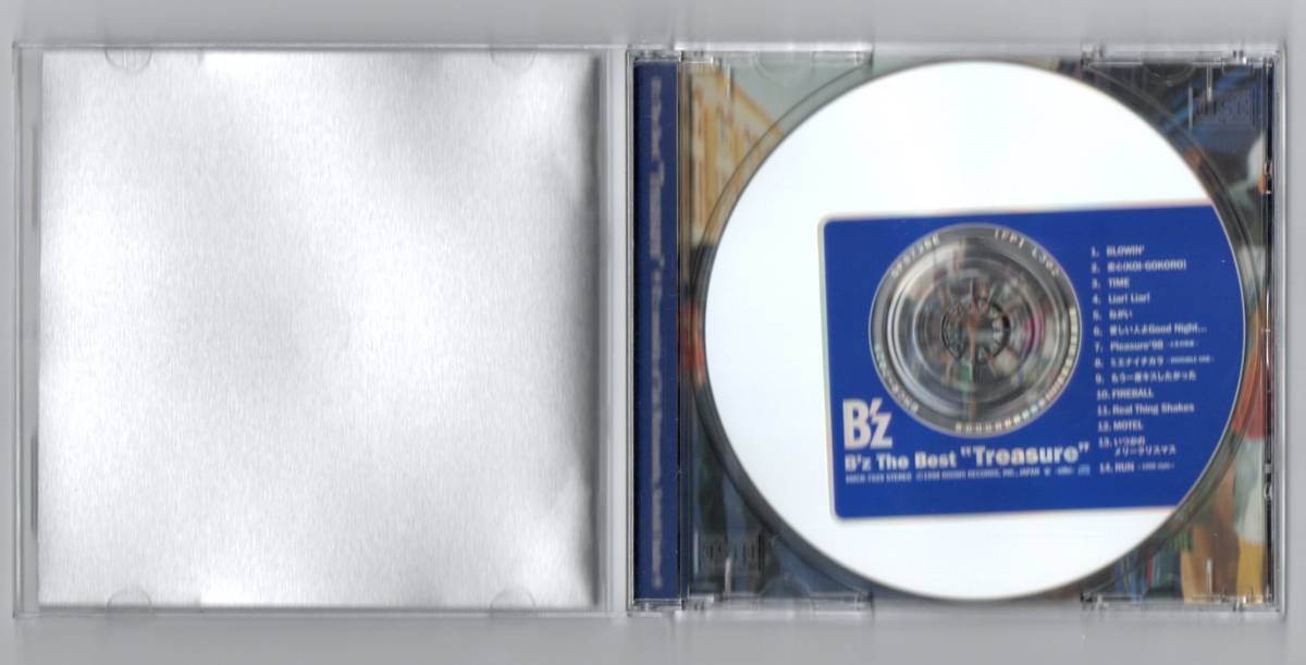 【BEST】ビーズ B'z ベスト CD/トレジャー/恋心 ミエナイチカラ 愛しい人よGood Night いつかのメリークリスマス もう一度キスしたかった_画像5