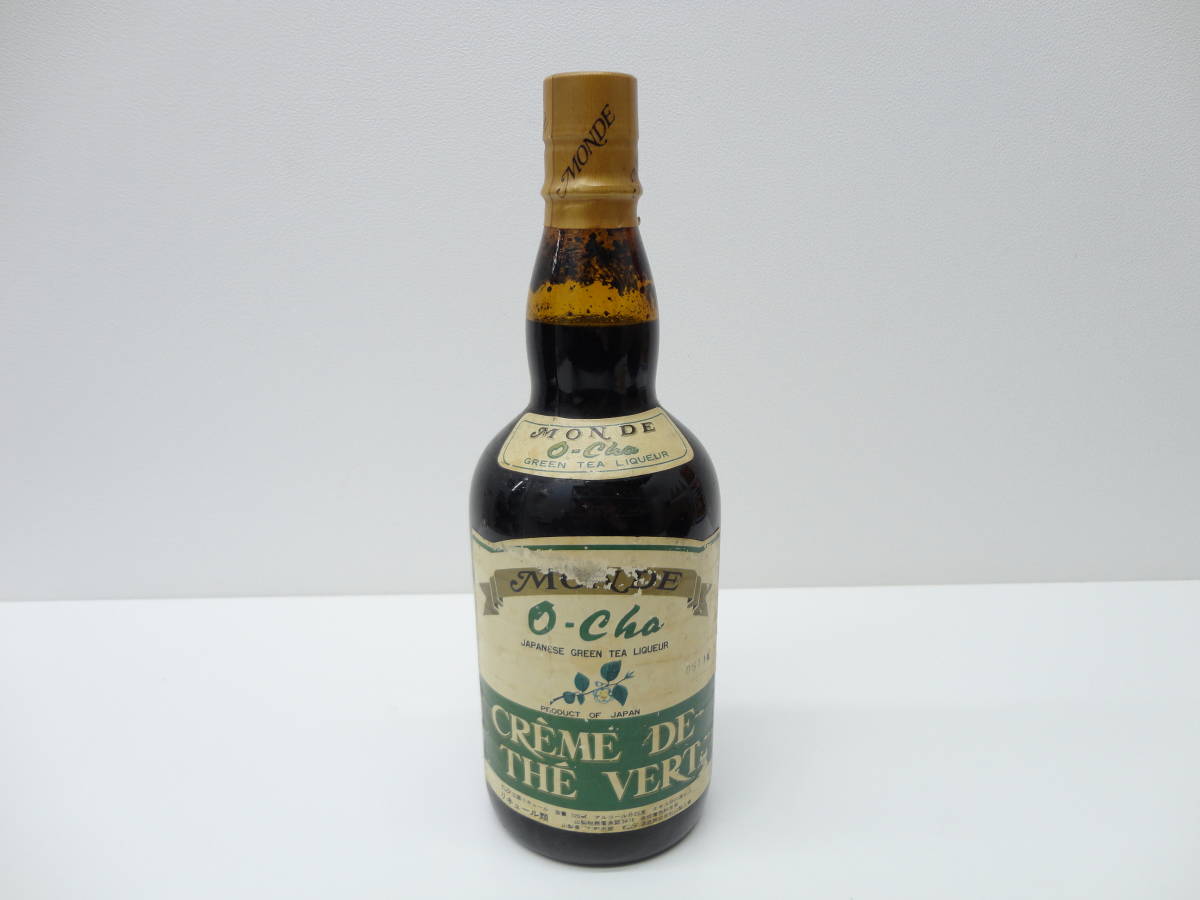 酒祭 洋酒祭 モンデ MONDE リキュール お茶 O-cha 720ml 25度 JAPANESE GREEN TEA LIQUEUR 未開栓 保管品 _画像1