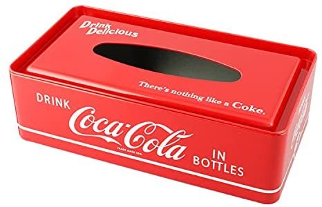 Coca-Cola コカ・コーラ ボックス ティッシュケース（レッド）インテリア雑貨 赤 ブリキ レトロ風 アメリカンダイナー アメリカン雑貨_画像3