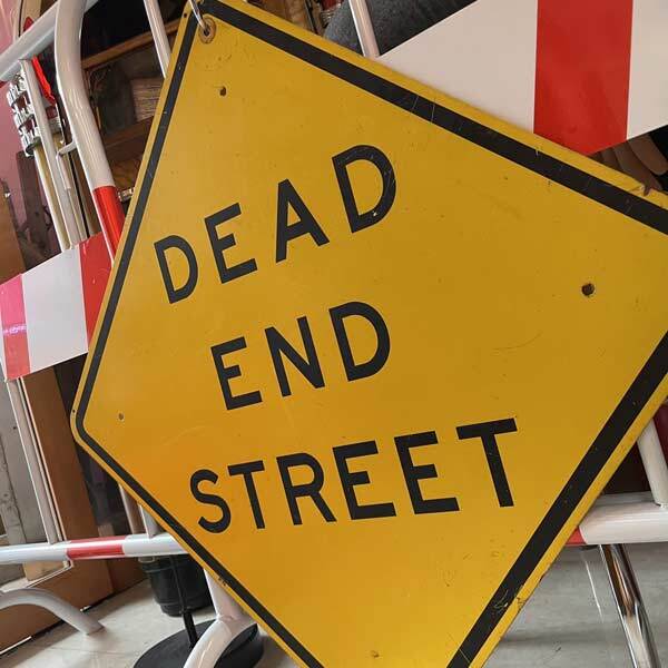 ヴィンテージ 看板 [S-66] DEAD END STREET 行き止まり ストリートサイン アメリカン雑貨 ロードサイン ガレージ_画像2