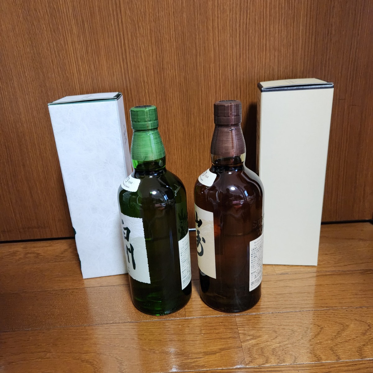 新品/未開封/2本セット【山崎 + 白州 NVノンビンテージ NA100周年記念ボトル 700ml】ウイスキー 化粧箱カートン付SUNTORYサントリー12年_画像4