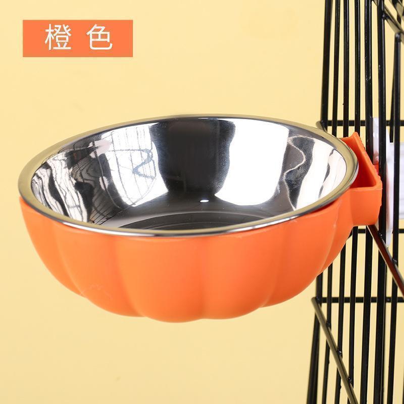  pumpkin type hood bowl orange 2 piece set feed stationary type water inserting 