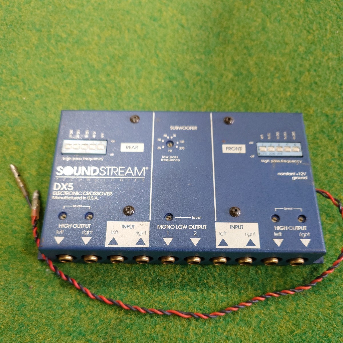 【売り切り】SOUNDSTREAM DX5 ELECTRONIC CROSSOVER SUBWOOFER エレクトリッククロスオーバー ネットワーク　（60）_画像1