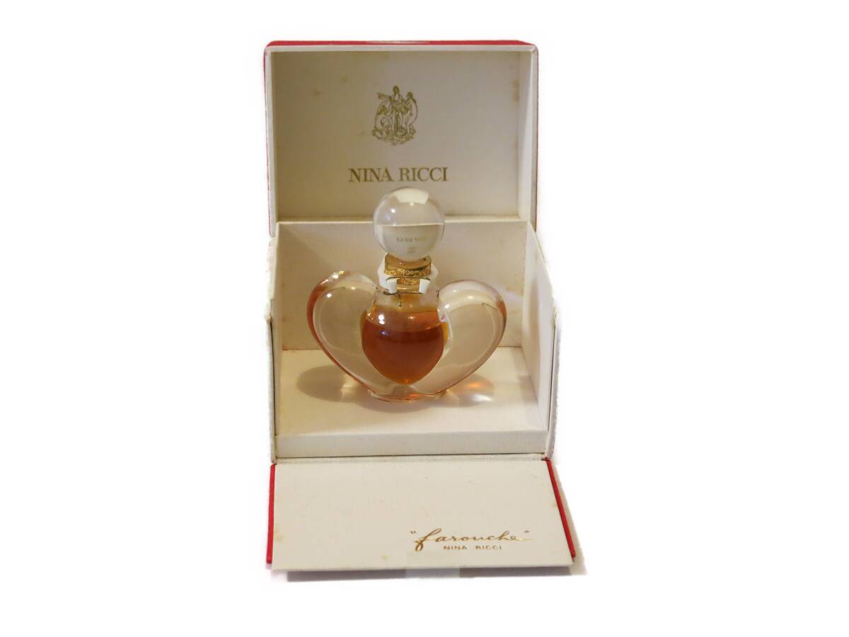  rare! unused NINA RICCI Nina Ricci fa Roo shuFarouche perfume Pal fam15mllalik bottle glass 