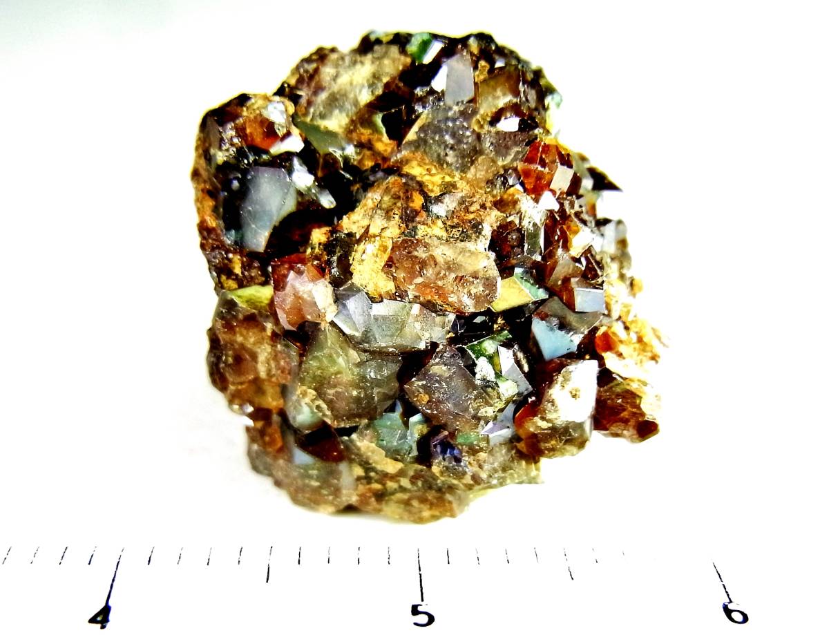 [国産鉱物]　レインボーガーネット小群晶・奈良県産　t47_画像9