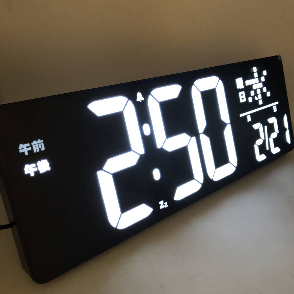 【通電確認済】Xflyee デジタル時計 壁掛け 大型 led 置き時計 /Y15740-J1_画像2