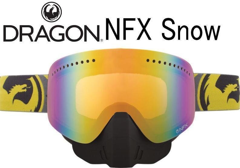 1円　ドラゴン DRAGONドラゴン　DRAGON NFX スノーゴーグル　ノーズガード付_画像1