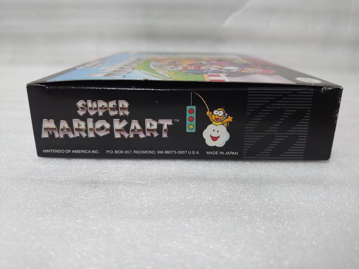 北米版 SFC SNES スーパーファミコン スーパーマリオカート SUPER MARIOKART スーパーニンテンドー 箱有り 取説付き_画像9