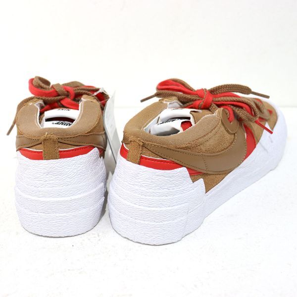 NIKE (ナイキ) BLAZER LOW/SACAI “British Tan” / サカイ ブレザー ロー ブリティッシュタン DD1877-200 未使用品 27cm / S00635_画像3