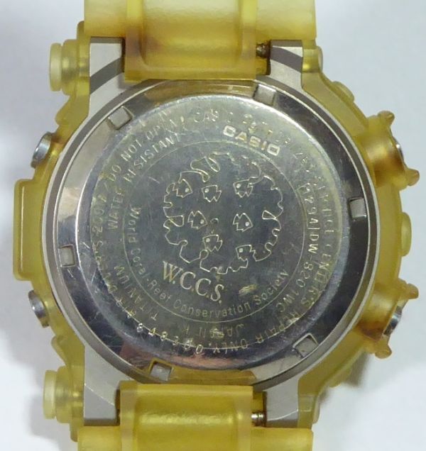 カシオ 腕時計 G-SHOCK DW-8201WC-7T 白文字 W.C.C.S 世界サンゴ礁保護協会 CASIO WCCS_画像4