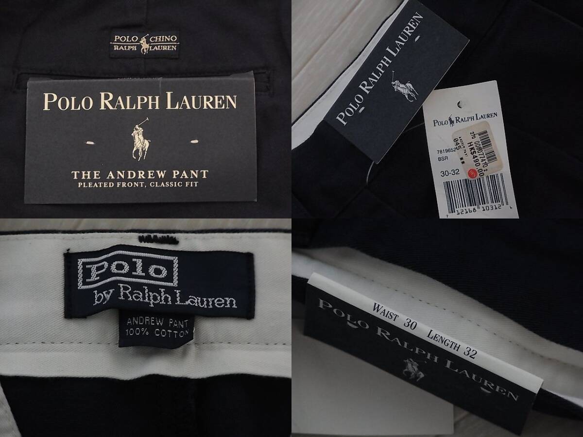 未使用品　POLO RALPH LAUREN POLO CHINO　SIZE:30/32　ポロラルフローレン 　チノパンツ　2タック ②_画像7