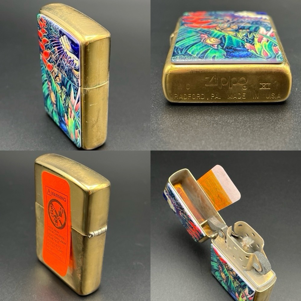 (9391)ZIPPO/ジッポー MYSTERIES OF THE FOREST/ミステリーオブザフォレスト　着火未確認　経年保管/現状品_画像7