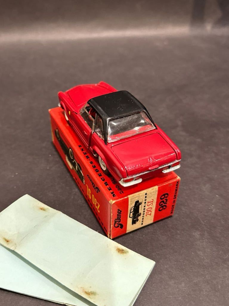 当時物未使用☆'73 tekno / テクノ ビンテージ ミニカー☆no.929 Mercedes Benz 230SL/ ベンツ_画像3