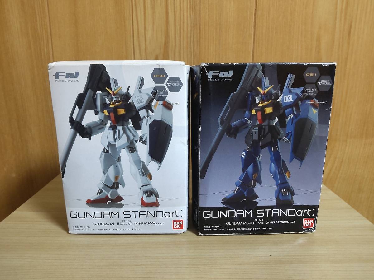 Zガンダム STANDart スタンダート ガンダムMk-Ⅱ エゥーゴ&ティターンズ ハイパーバズーカver. 新品2種セット フィギュア 即決有り マーク2_画像1