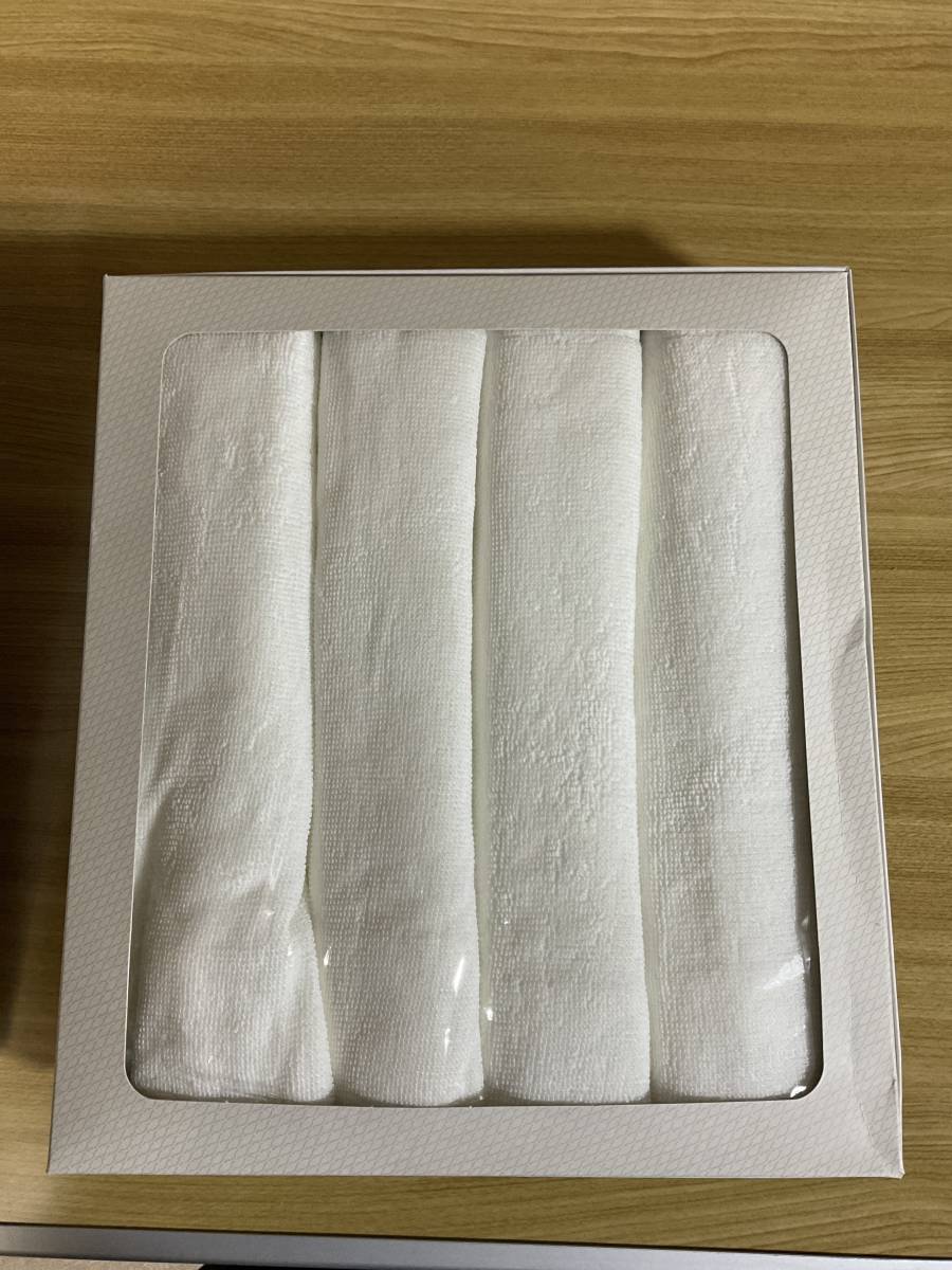 未使用　タオル　4枚セット　白色　京都医療用酸素株式会社_画像1