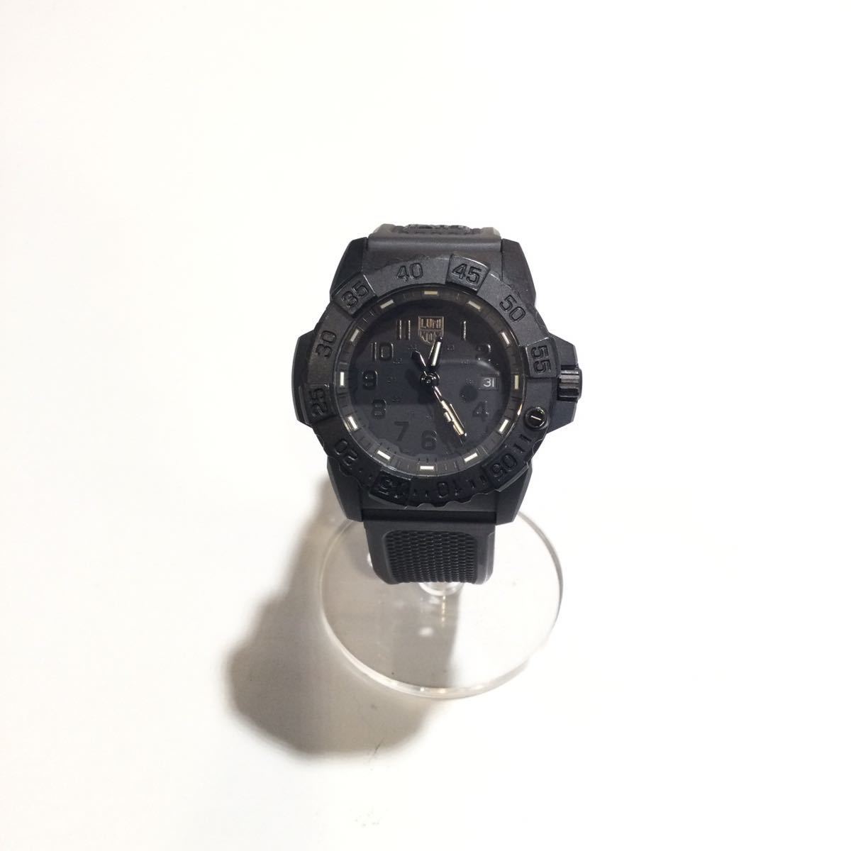 LUMINOX ルミノックス 3500-1GBQ clock 腕時計 BLACK ブラック 633689の画像2
