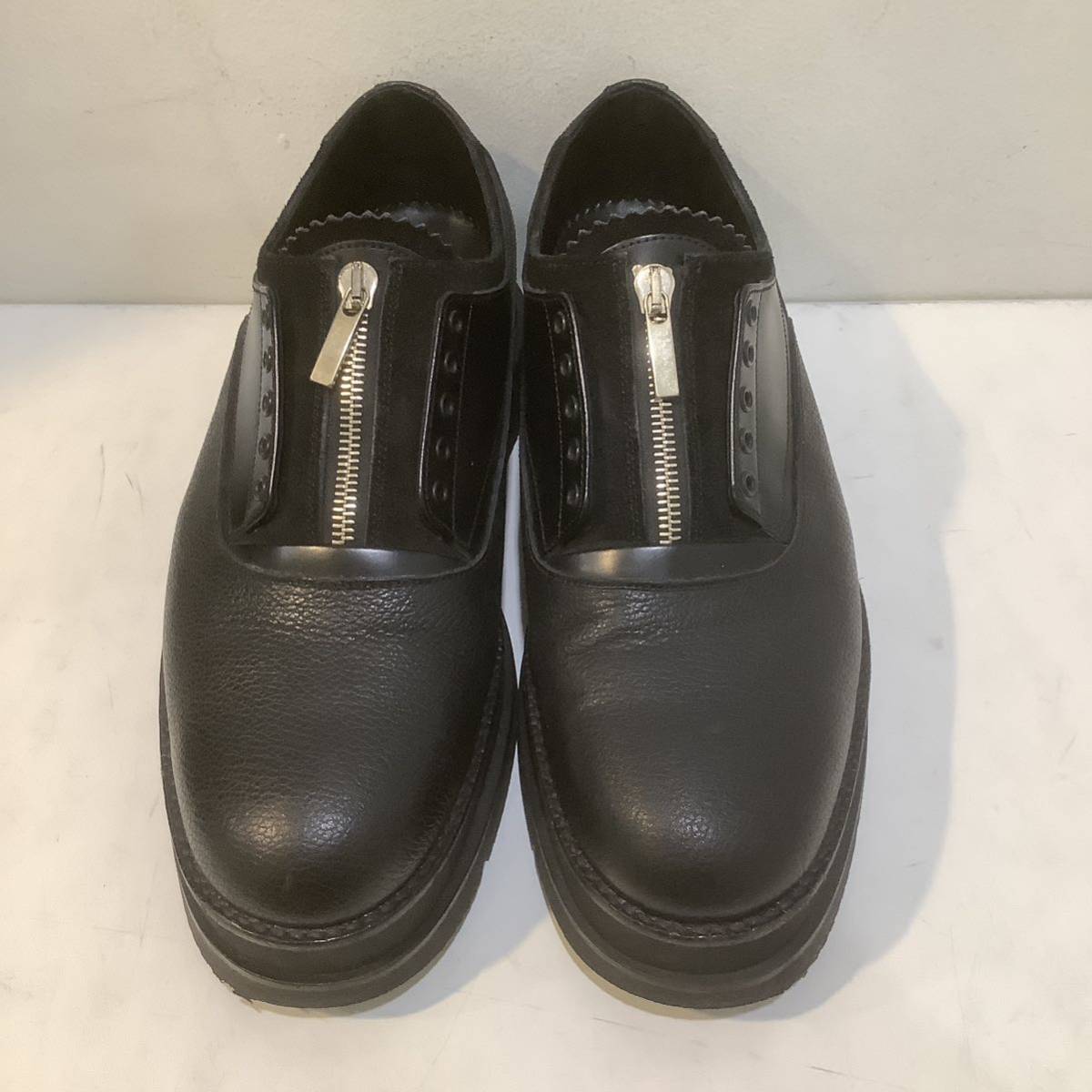 foot the coacher フットザコーチャーシューズ GLOXI ZIP SHOES グロクシージップシューズ FTC1634022 BLACK ブラック サイズ8 2/1 649944の画像2