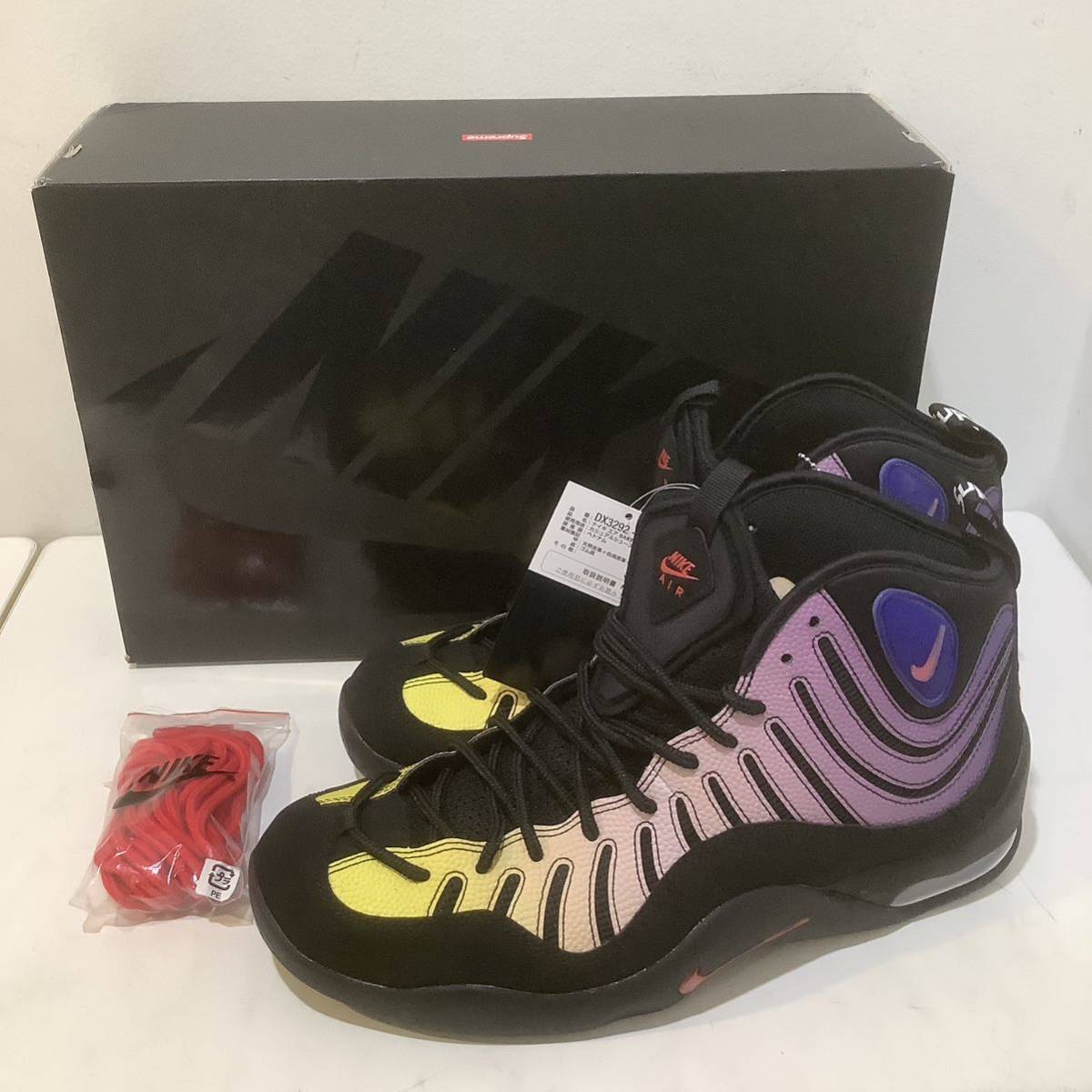 Supreme シュプリーム NIKE ナイキ DX3292-001 AIR BAKIN SP エアベイキン スニーカー ブラック パープル 29.5cm 650192_画像1