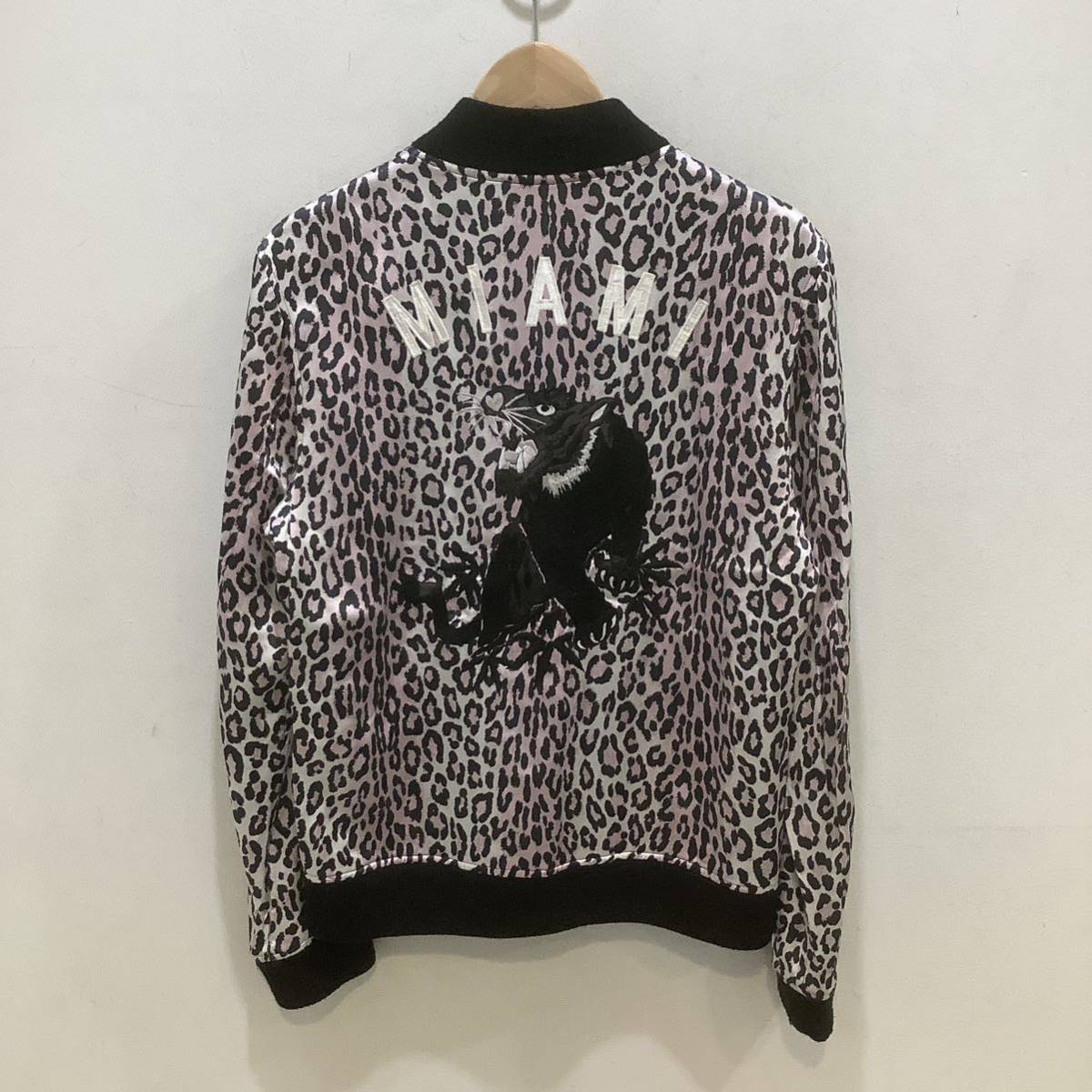 WACKOMARIA ワコマリア LEOPARD SKA JACKET レオパードスカジャケット スカジャン ヒョウ柄 ピンク M 651096_画像2