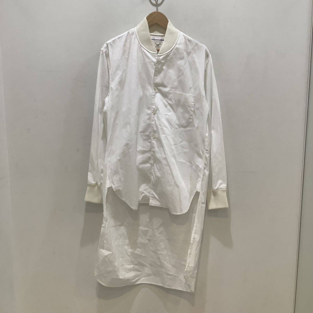 COMME de GARCONS SHIRT コムデギャルソン シャツ W25066 リブロングシャツ Lib Long Shirt ホワイト S 646720_画像1