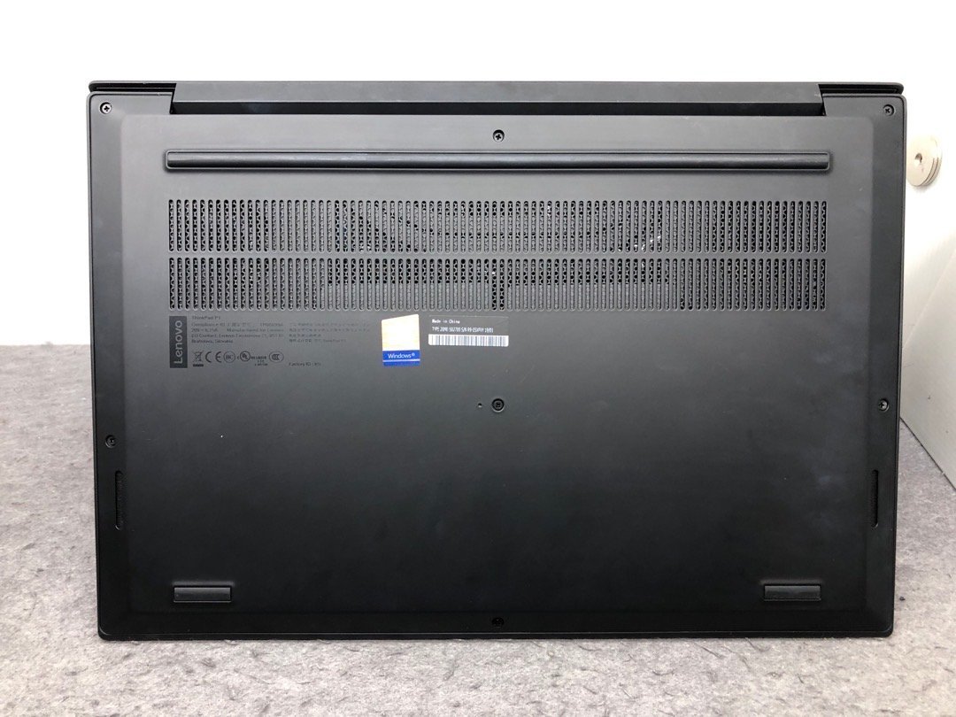 【Lenovo】ThinkPad P1 20MES02700 Corei7-8750H メモリ32GB SSD512GB NVMe NVIDIA Quadro P1000 Windows10Pro 15.6inch FHD 中古ノートPC_画像5