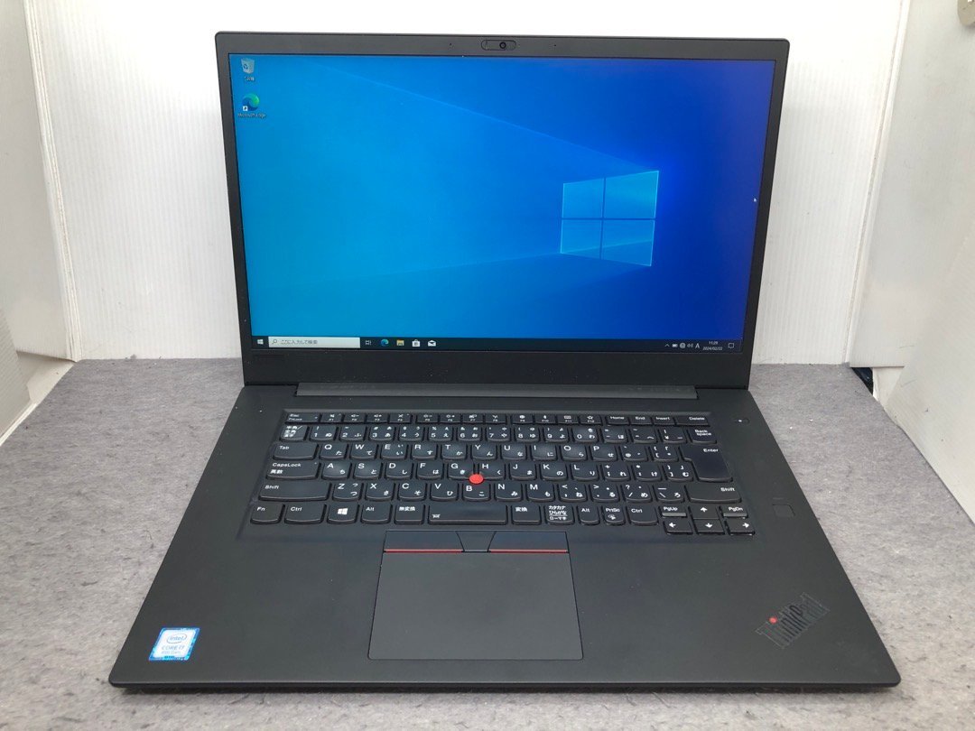 【Lenovo】ThinkPad P1 20MES02700 Corei7-8750H メモリ32GB SSD512GB NVMe NVIDIA Quadro P1000 Windows10Pro 15.6inch FHD 中古ノートPC_画像1