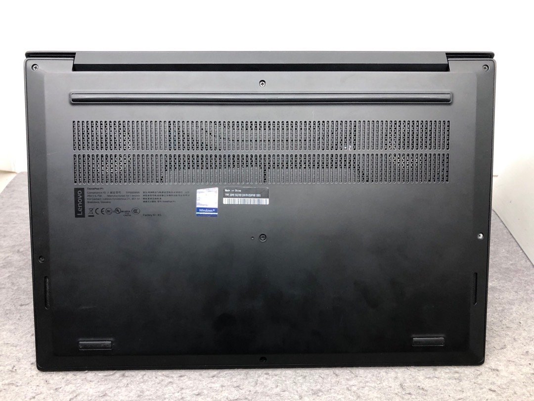 【Lenovo】ThinkPad P1 20MES02700 Corei7-8750H メモリ32GB SSD512GB NVMe NVIDIA Quadro P1000 Windows10Pro 15.6inch FHD 中古ノートPC_画像5