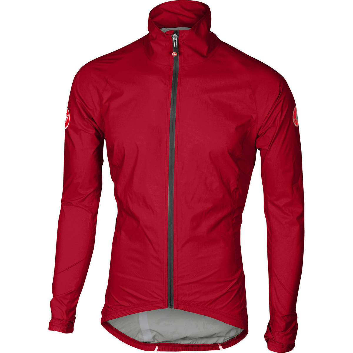 【S】CASTELLI EMERGENCY RAIN JACKET カステリ レインジャケット レッド 赤 / 梅雨対策 防水 防風 レインウェア 自転車 ロードバイク