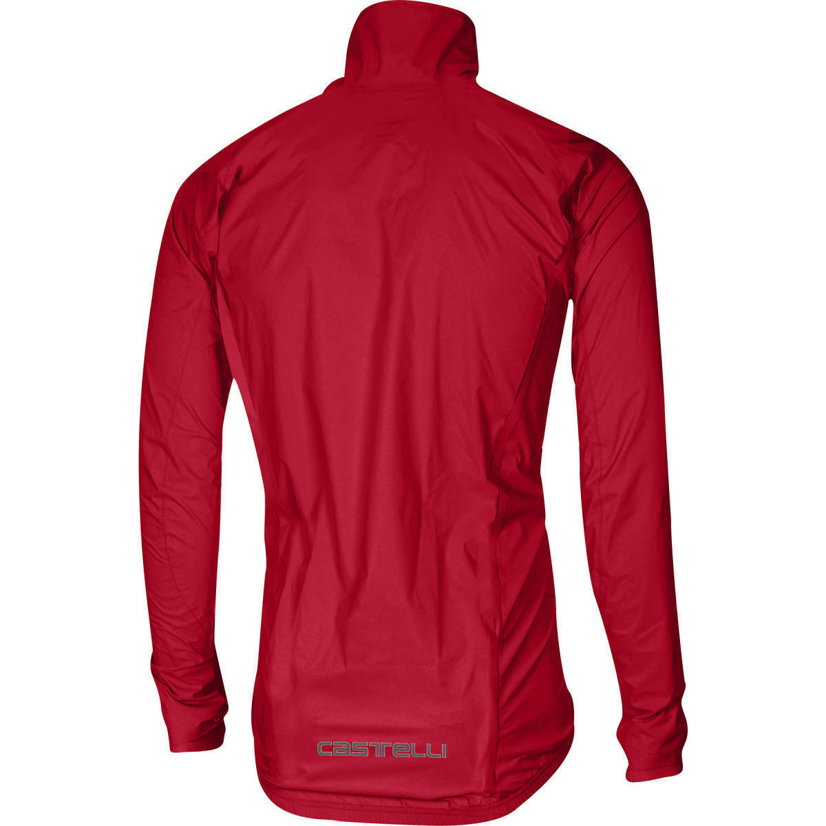 【S】CASTELLI EMERGENCY RAIN JACKET カステリ レインジャケット レッド 赤 / 梅雨対策 防水 防風 レインウェア 自転車 ロードバイク_※イメージ画像（前面）