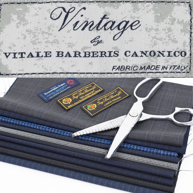 【Size AB7(LL) 】VITALE BARBERIS CANONICO VINTAGE 春夏 ウール シルク 麻 千鳥チェック 2ボタンJK 送料無料Yahoo!かんたん決済 即決価格_画像9