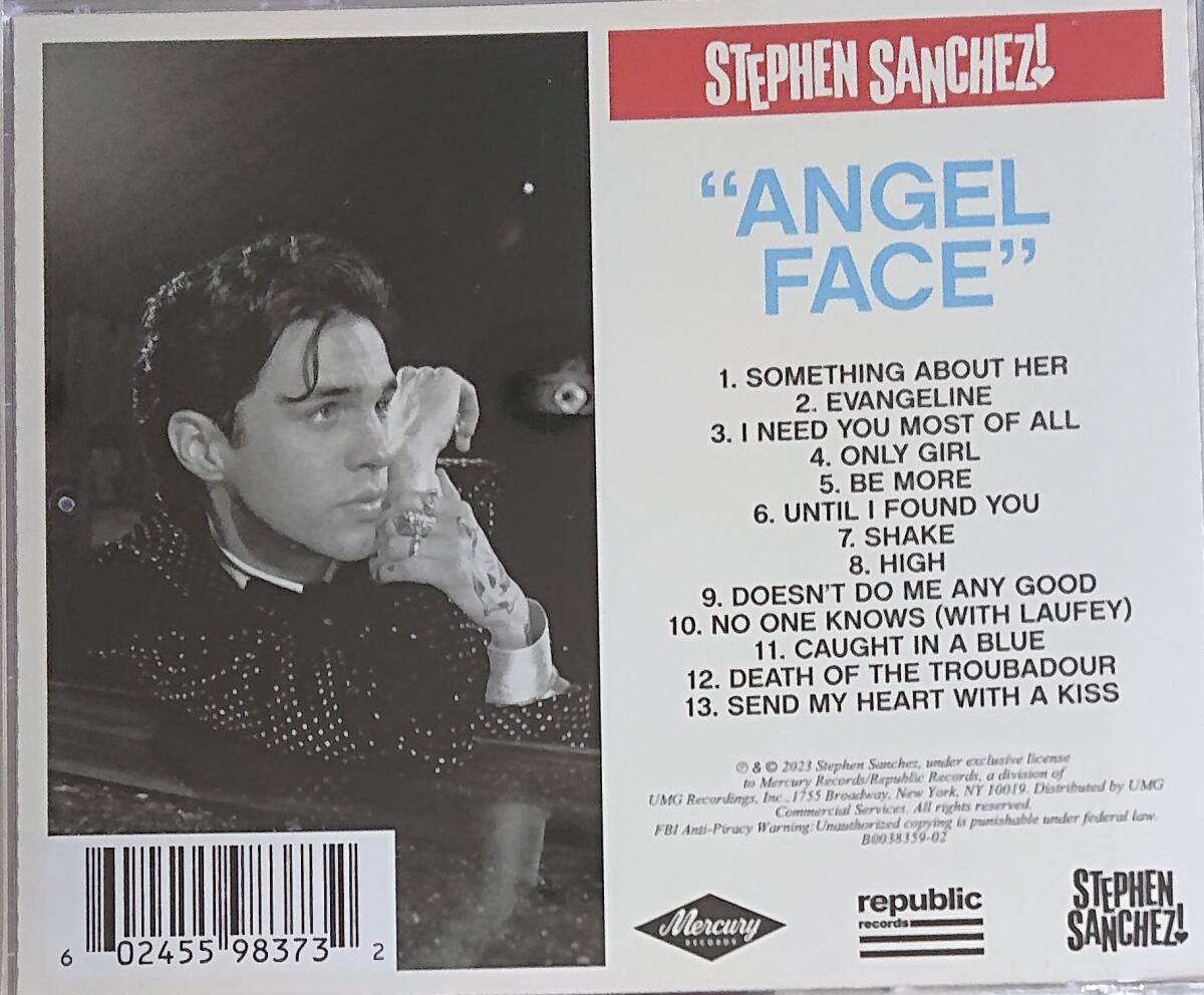 Stephen Sanchez スティーブン・サンチェス Angel Face 中古CD 送料無料_画像2