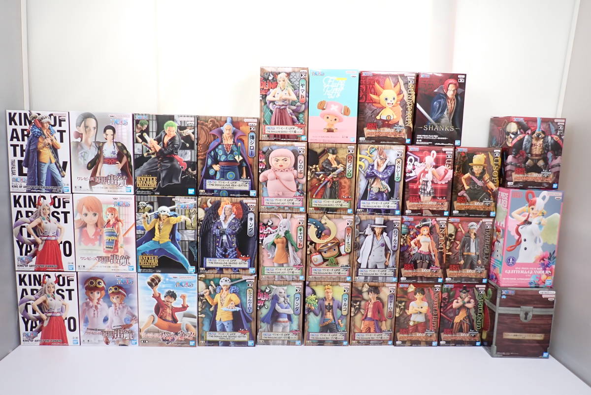 未開封品 プライズ ワンピース フィギュア 34体セット No.5 まとめ売り FILM RED DXF GRANDLINE KING OF ARTIST THE 出航他 ONE PIECE_画像1